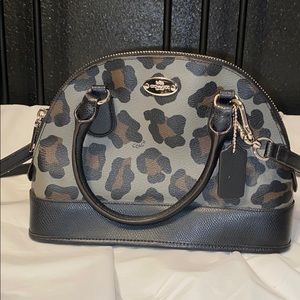 Coach animal print crossbody bag